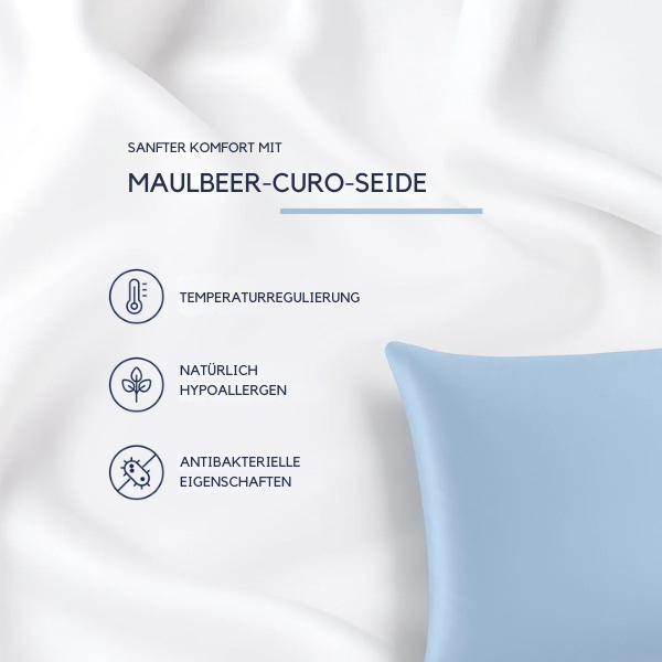 CuroSleep - Seiden-Kissenbezug