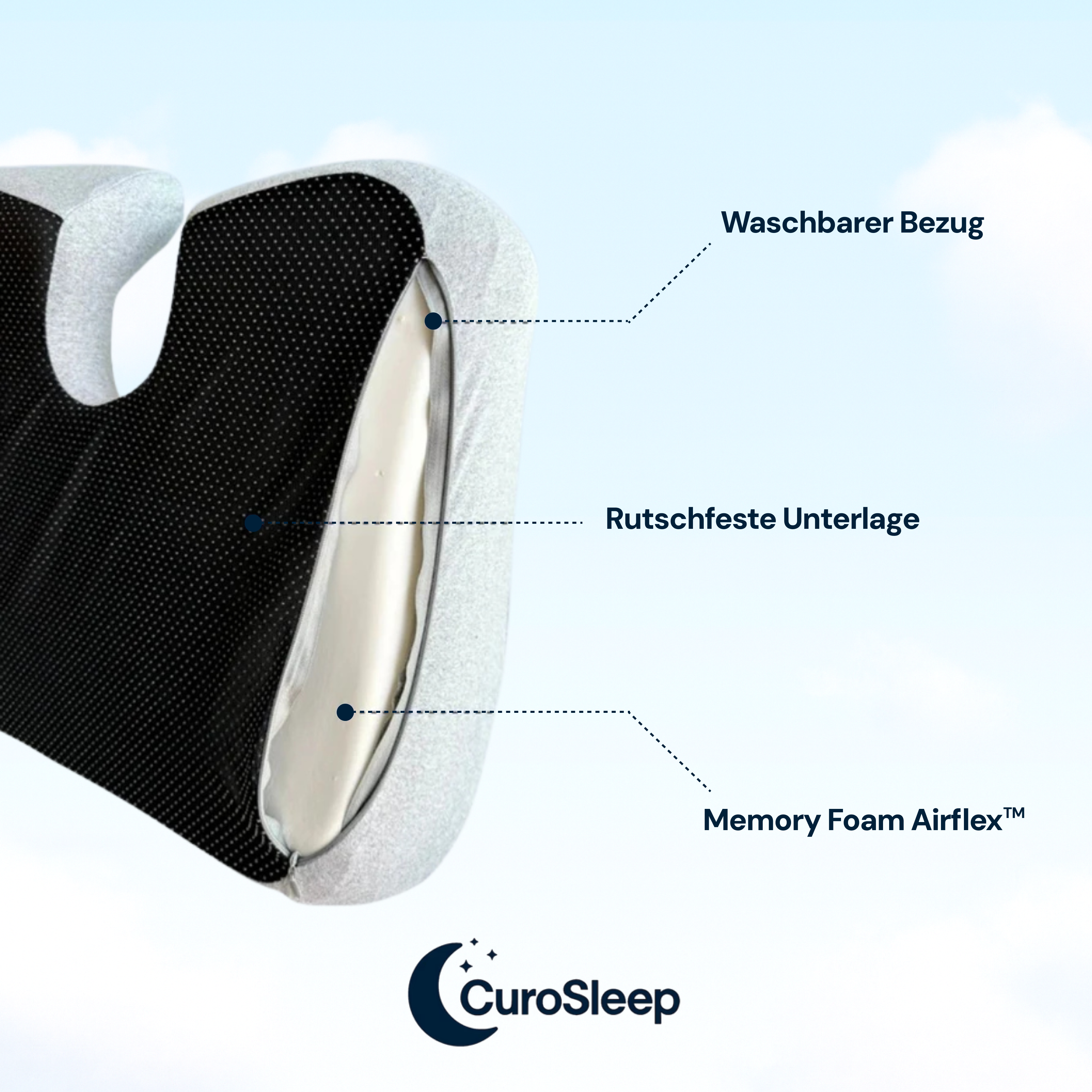 Curosleep - BüroHaltung Kissen